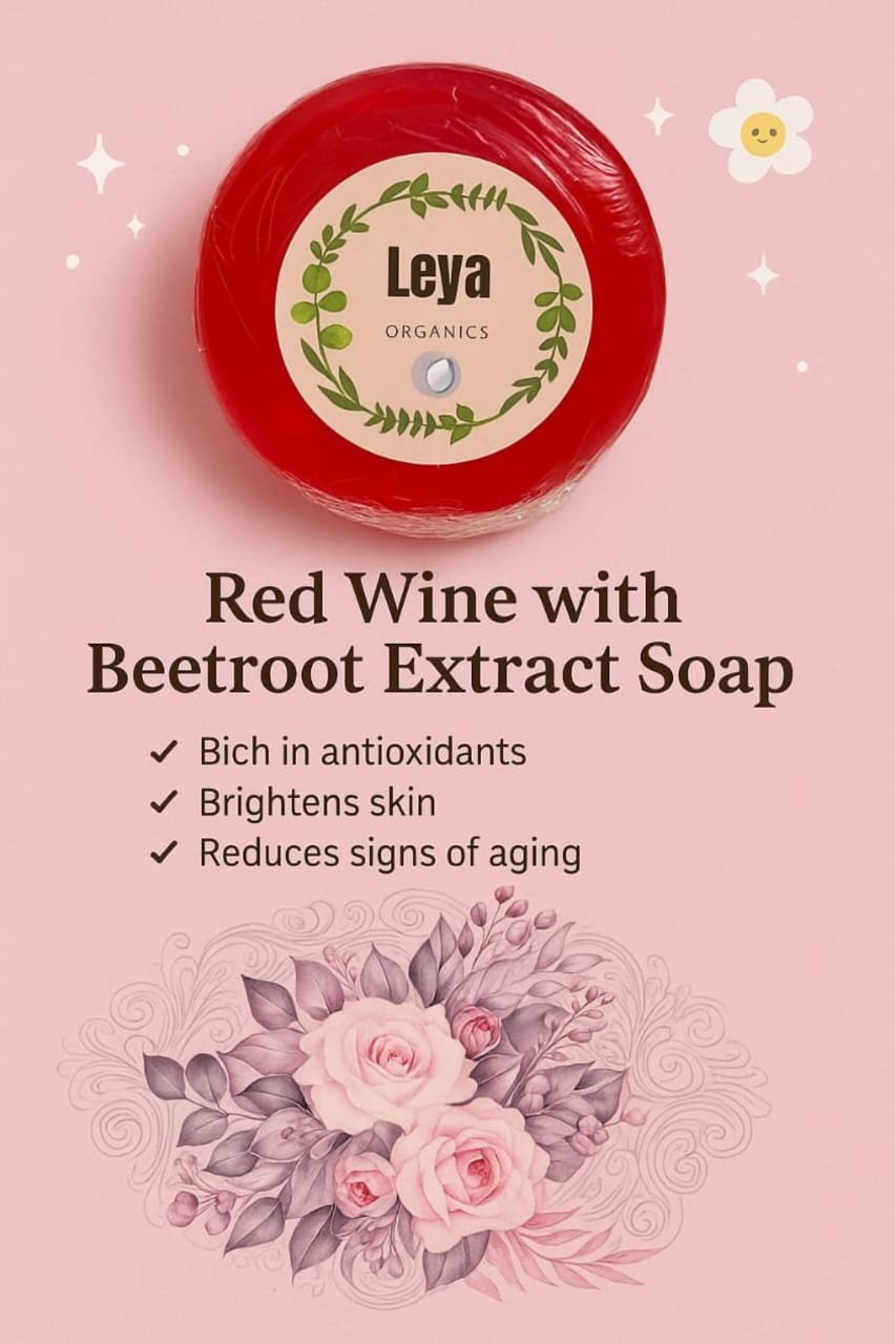 Red Wine with Beetroot Extract Soap